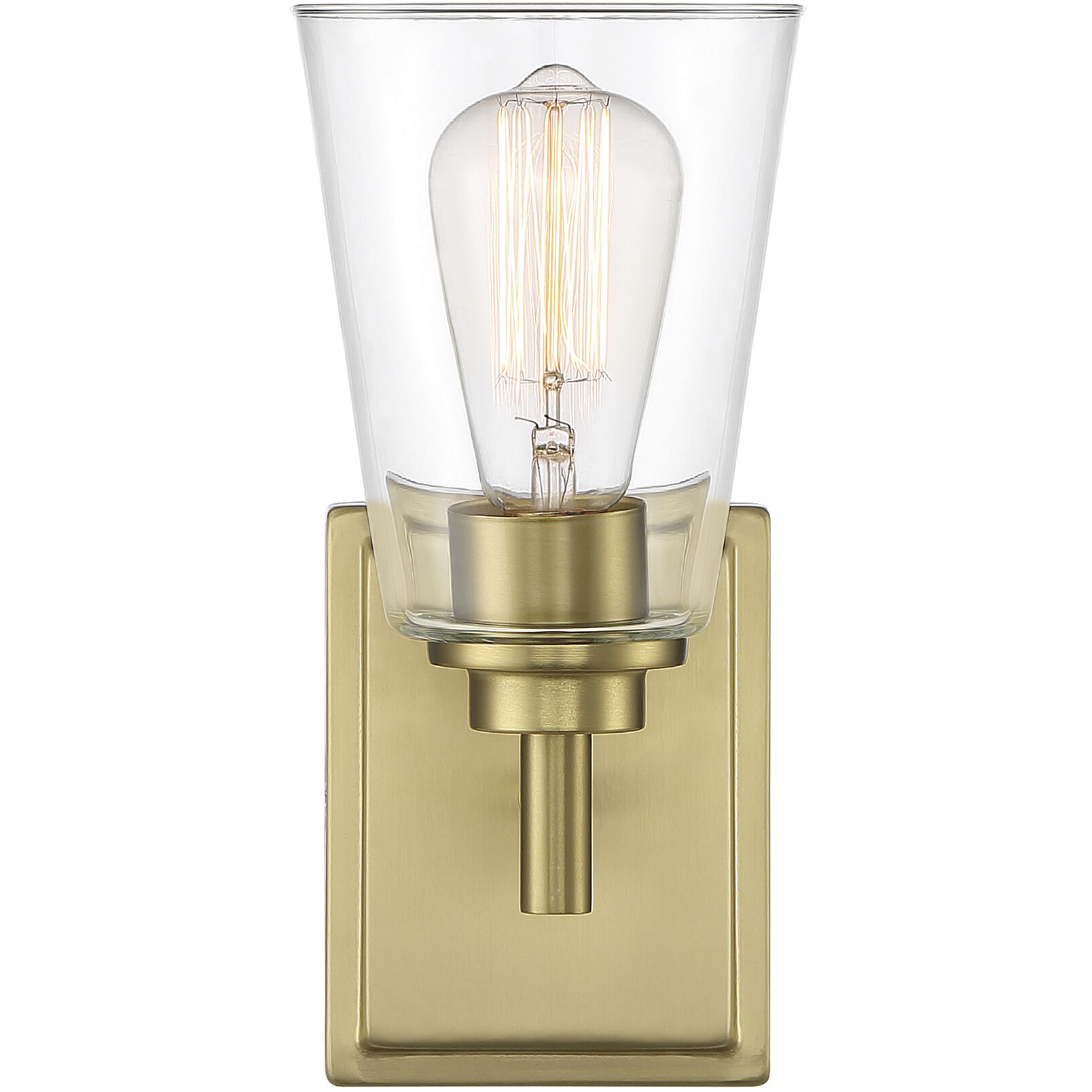 Westin 1 Light 7 inch Brushed Gold Vanity Light Wall Light